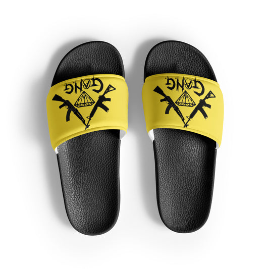 Yellow/Black Logo Men’s Slides